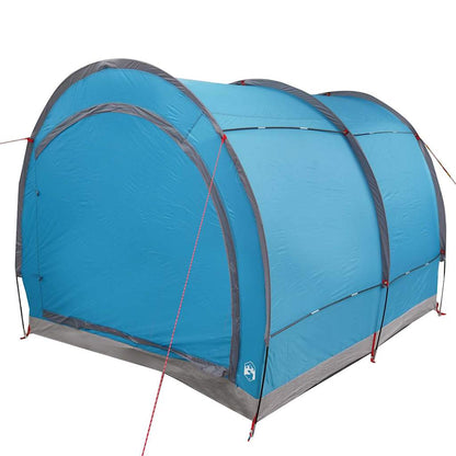 vidaXL Fahrradgarage mit Dach mit Speicher Blau 256 x 222 x 182 cm