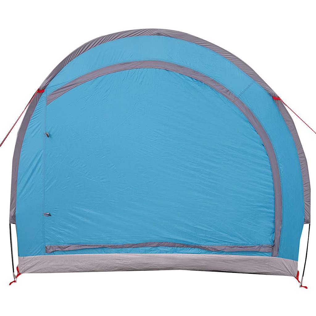 vidaXL Fahrradgarage mit Dach mit Speicher Blau 256 x 222 x 182 cm