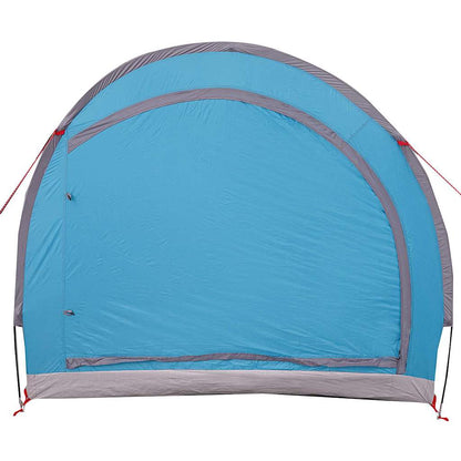 vidaXL Fahrradgarage mit Dach mit Speicher Blau 256 x 222 x 182 cm