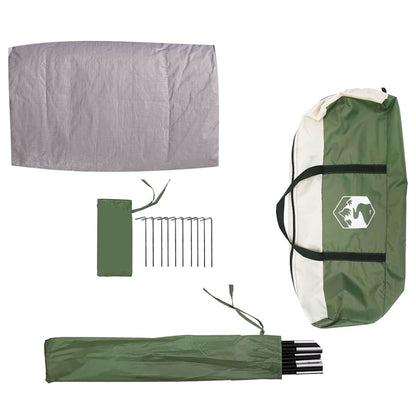 vidaXL Zelt mit Dach mit Speicher Grün 268 x 240 x 191 cm Polyester