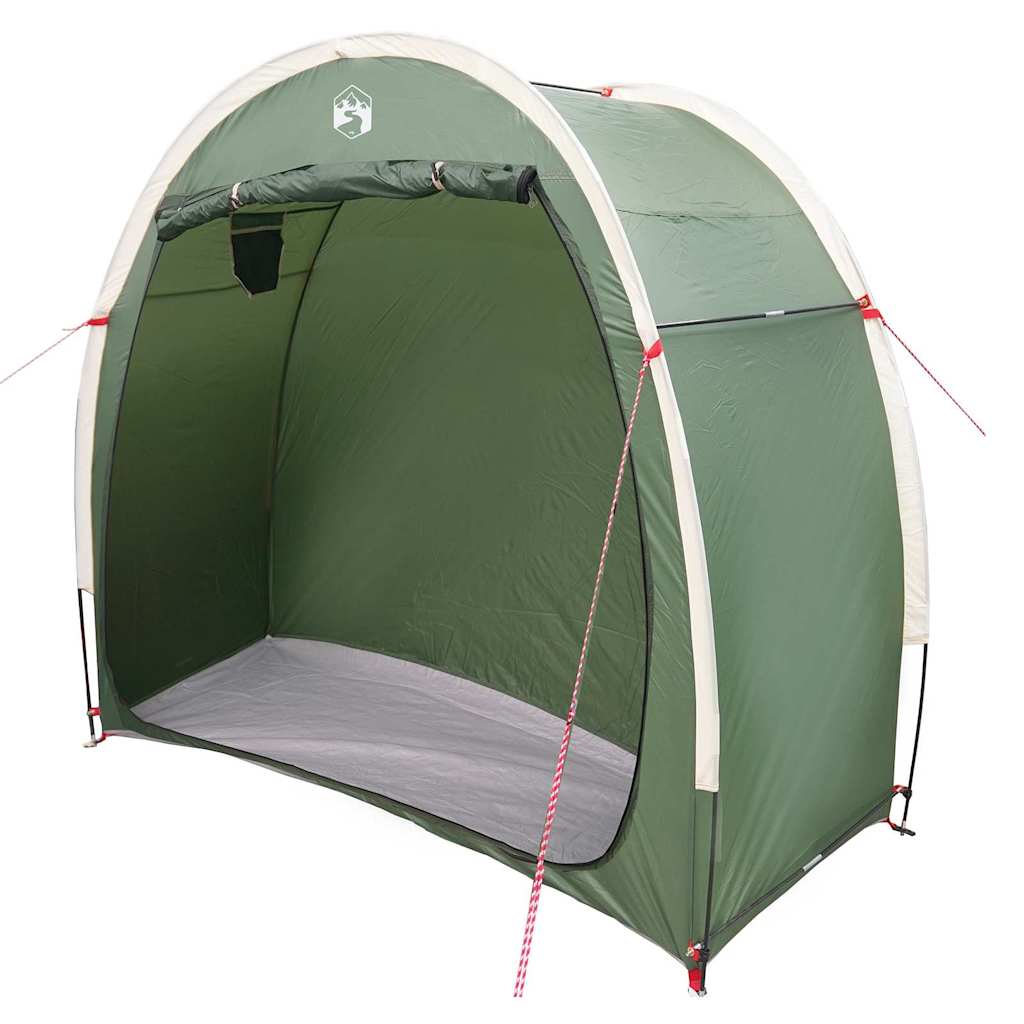 vidaXL Fahrradgarage mit Dach mit Speicher Grün 210 x 90 x 174 cm
