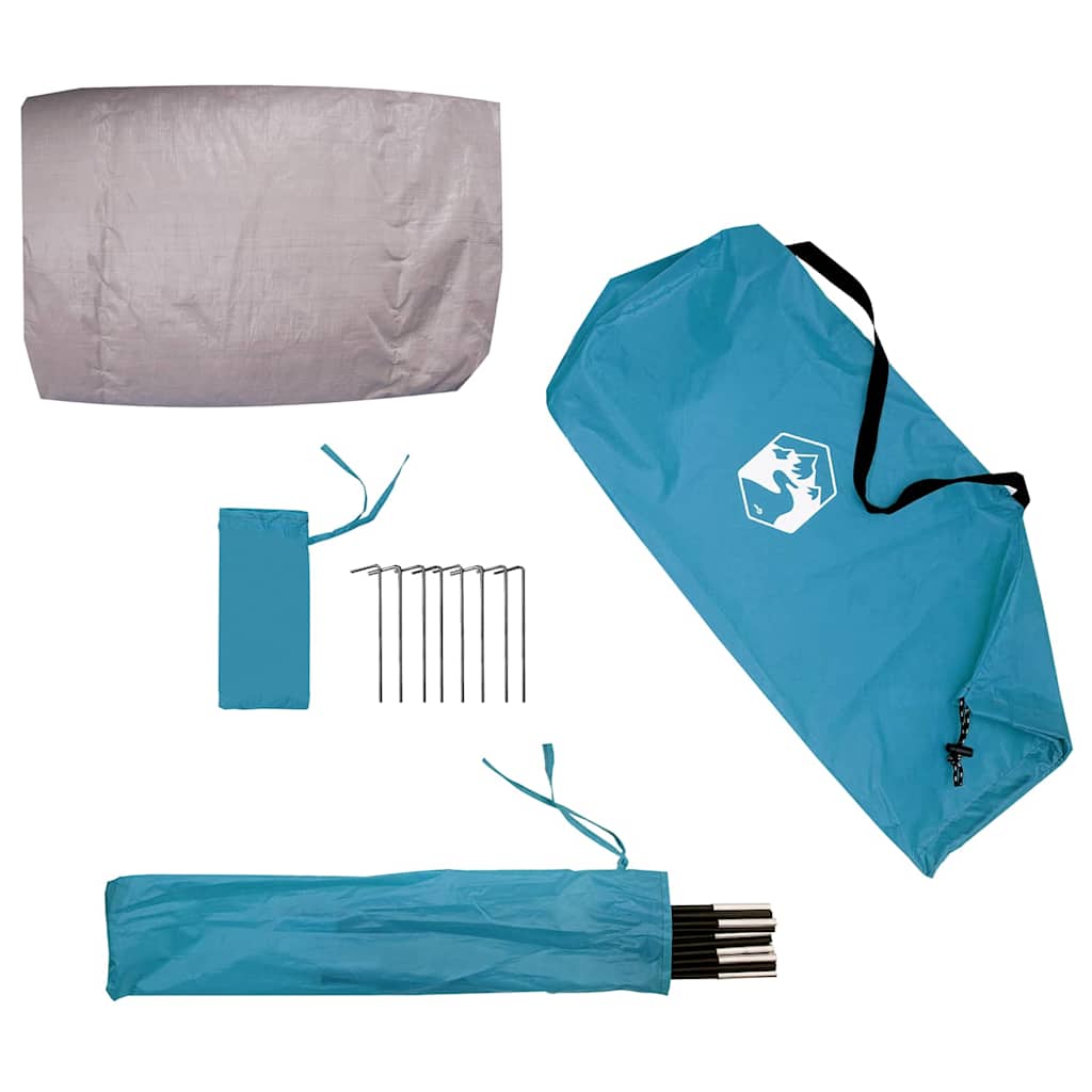 Fahrradgarage mit Dach mit Speicher Blau 210 x 90 x 174 cm