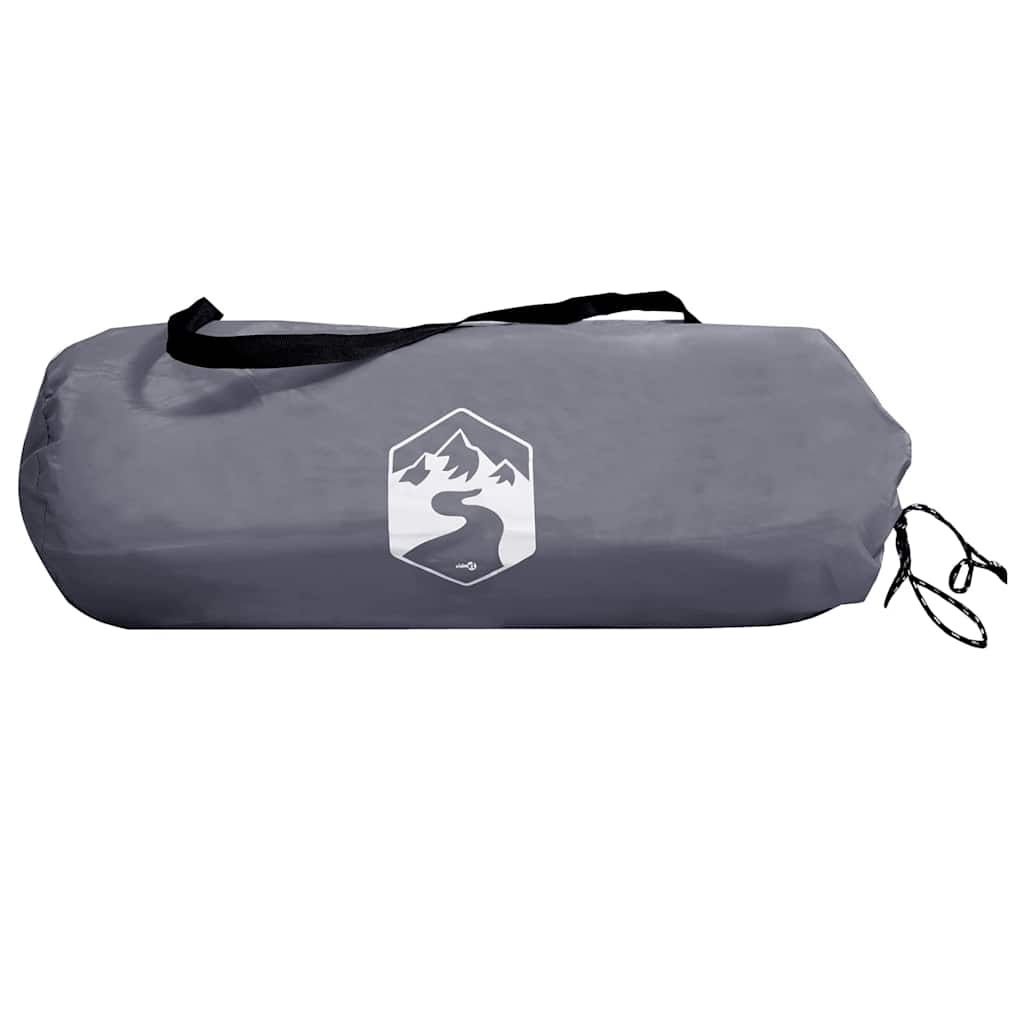 vidaXL Fahrradgarage mit Dach Grau und Orange 210 x 90 x 174 cm