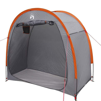 vidaXL Fahrradgarage mit Dach Grau und Orange 210 x 90 x 174 cm