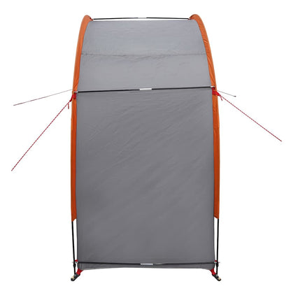 vidaXL Fahrradgarage mit Dach Grau und Orange 210 x 90 x 174 cm