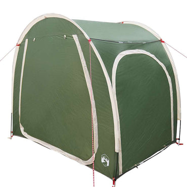 vidaXL Fahrradgarage mit Dach mit Speicher Grün 218 x 156 x 180 cm