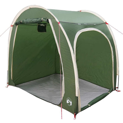 vidaXL Fahrradgarage mit Dach mit Speicher Grün 218 x 156 x 180 cm