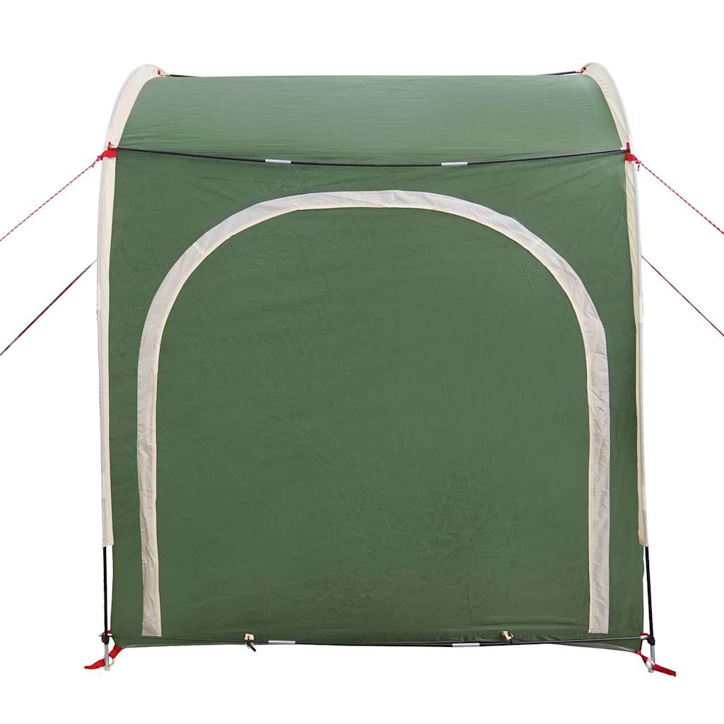 vidaXL Fahrradgarage mit Dach mit Speicher Grün 218 x 156 x 180 cm