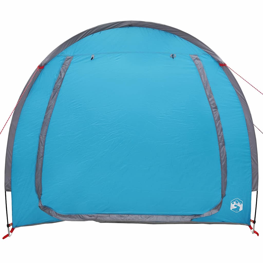 vidaXL Fahrradgarage mit Dach mit Speicher Blau 218 x 156 x 180 cm