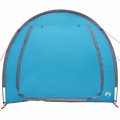 vidaXL Fahrradgarage mit Dach mit Speicher Blau 218 x 156 x 180 cm