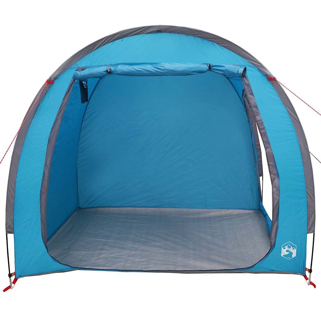 vidaXL Fahrradgarage mit Dach mit Speicher Blau 218 x 156 x 180 cm