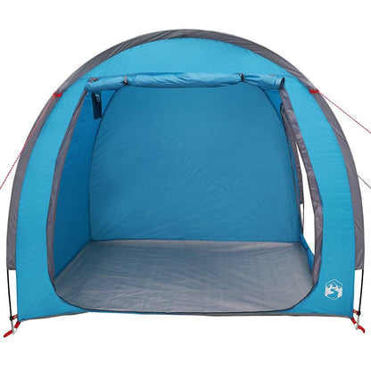 vidaXL Fahrradgarage mit Dach mit Speicher Blau 218 x 156 x 180 cm