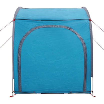 vidaXL Fahrradgarage mit Dach mit Speicher Blau 218 x 156 x 180 cm