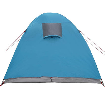 vidaXL Kuppelzelt Kuppel mit Dach mit Speicher Blau 384 x 254 x 170 cm