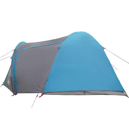 vidaXL Kuppelzelt Kuppel mit Dach mit Speicher Blau 384 x 254 x 170 cm