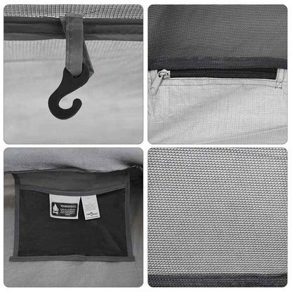 vidaXL Innenzelt Schwarz 220 x 128 x 110 cm Netz