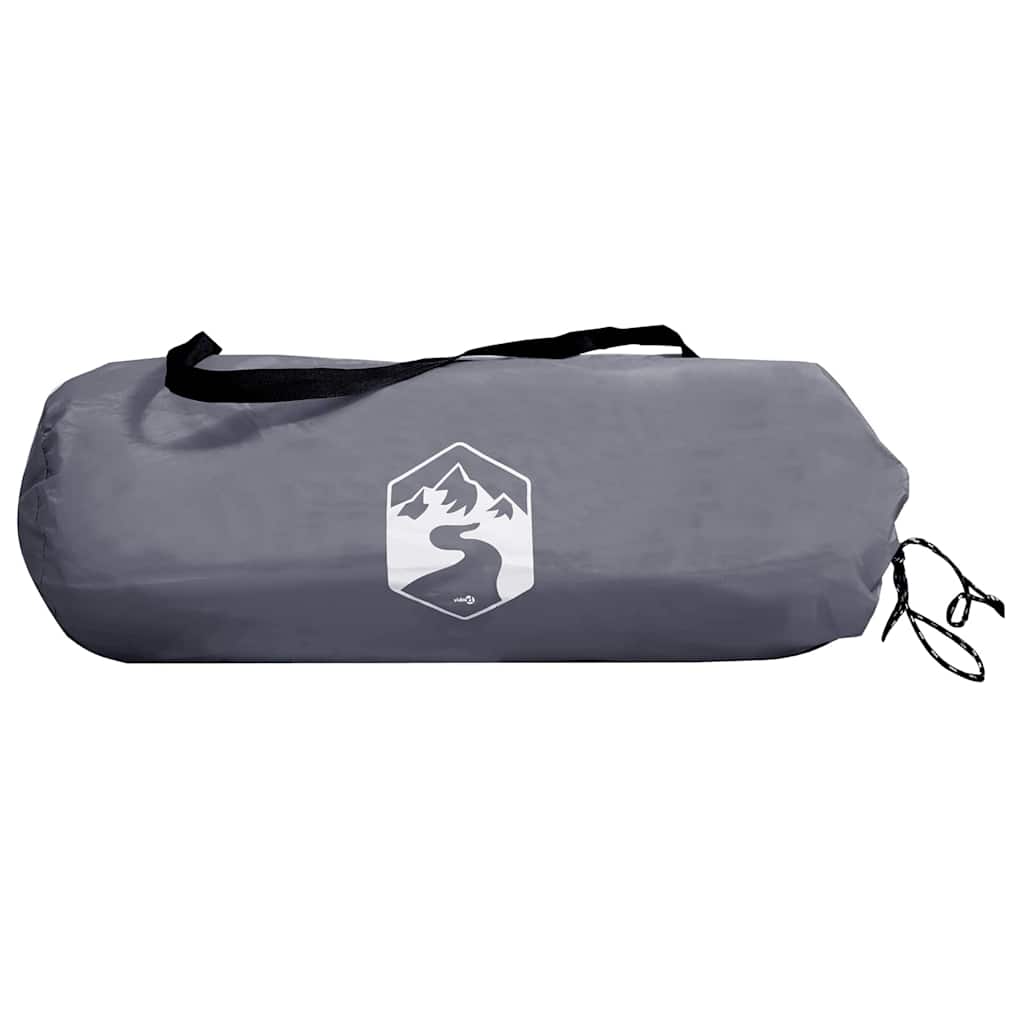 Zelt mit Dach mit Speicher Grau und Schwarz 236 x 108 x 120 cm