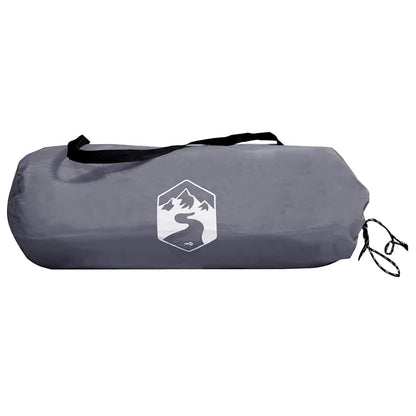 Zelt mit Dach mit Speicher Grau und Schwarz 236 x 108 x 120 cm