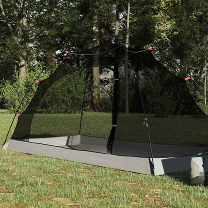 vidaXL Zelt mit Dach mit Speicher Grau und Schwarz 236 x 150 x 136 cm