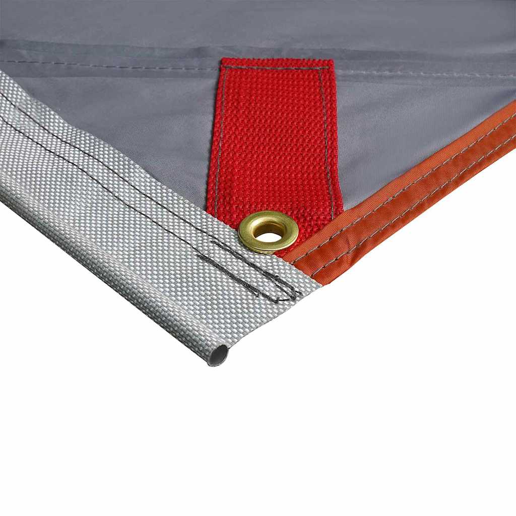 vidaXL Bâche imperméable Gris et orange