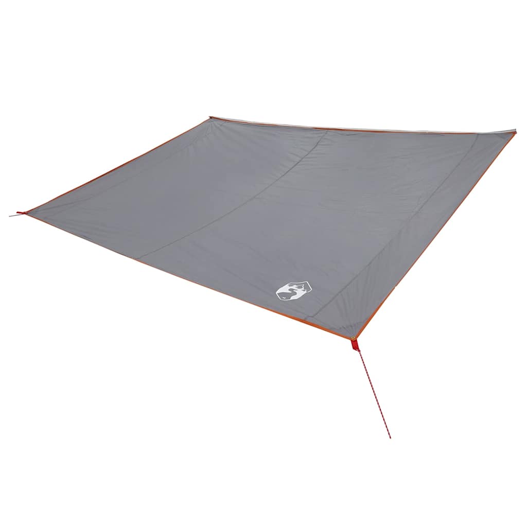 vidaXL Bâche imperméable avec toit Gris et orange