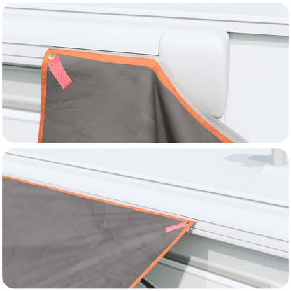 vidaXL Bâche imperméable avec toit Gris et orange