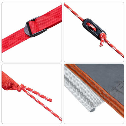 Wasserfester Tarp mit Dach