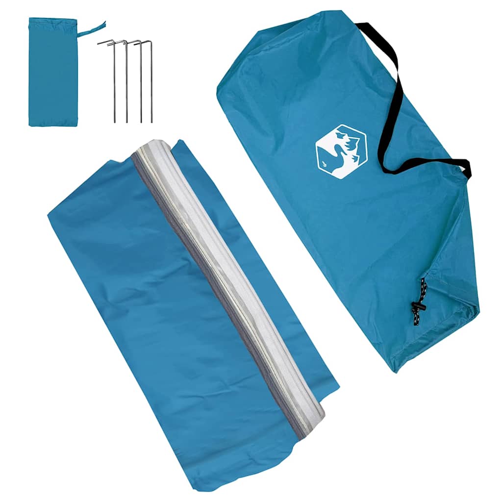 vidaXL Heckklappenzelt mit Dach Blau 190 x 150 x 185 cm Taft