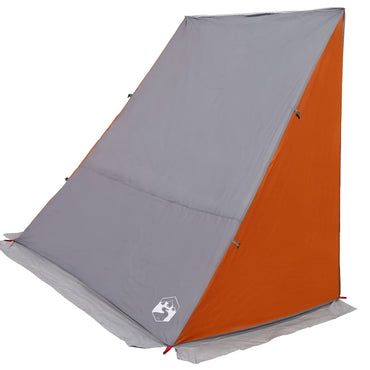 vidaXL Heckklappenzelt Grau und Orange 190 x 150 x 185 cm Taft