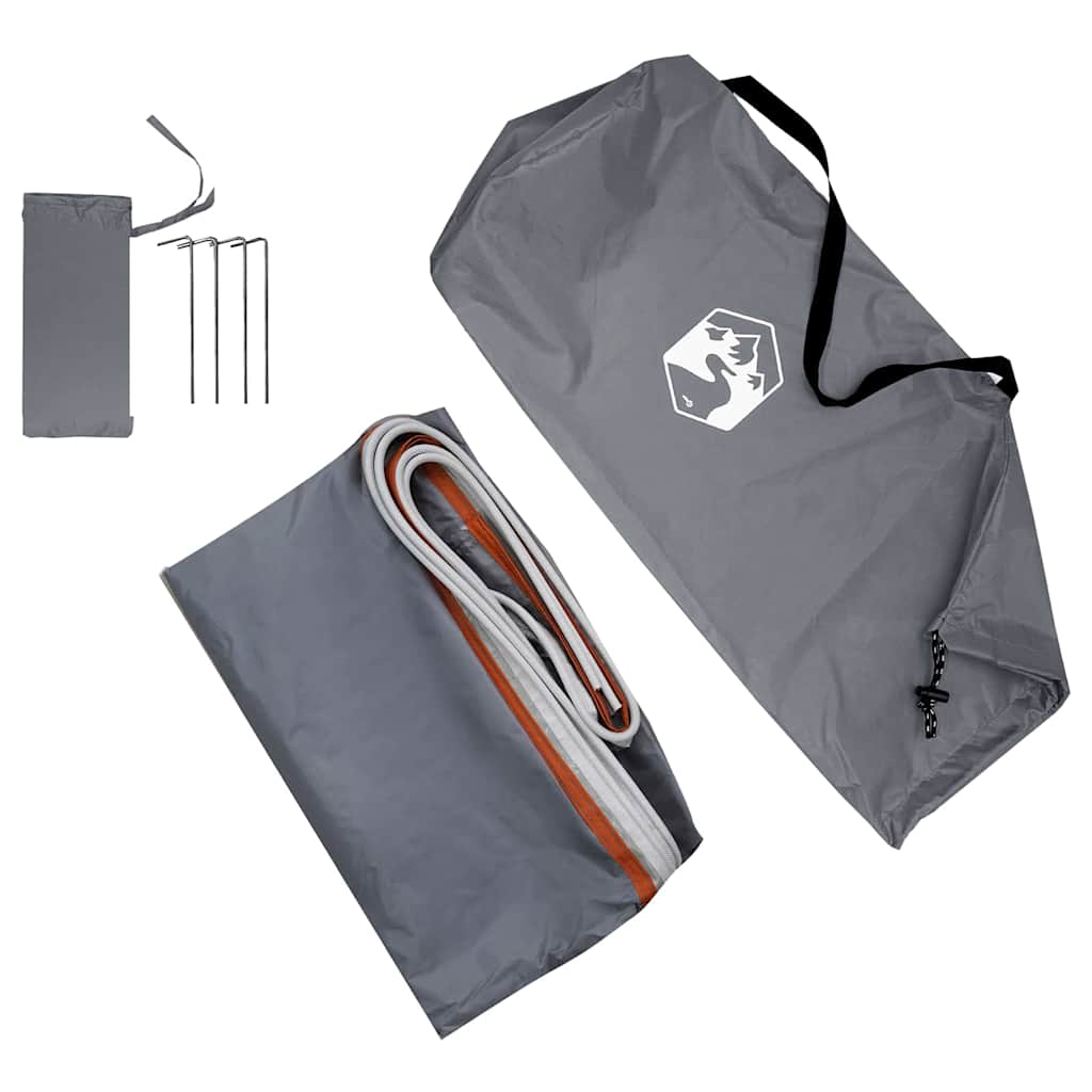 vidaXL Heckklappenzelt Grau und Orange 190 x 150 x 185 cm Taft