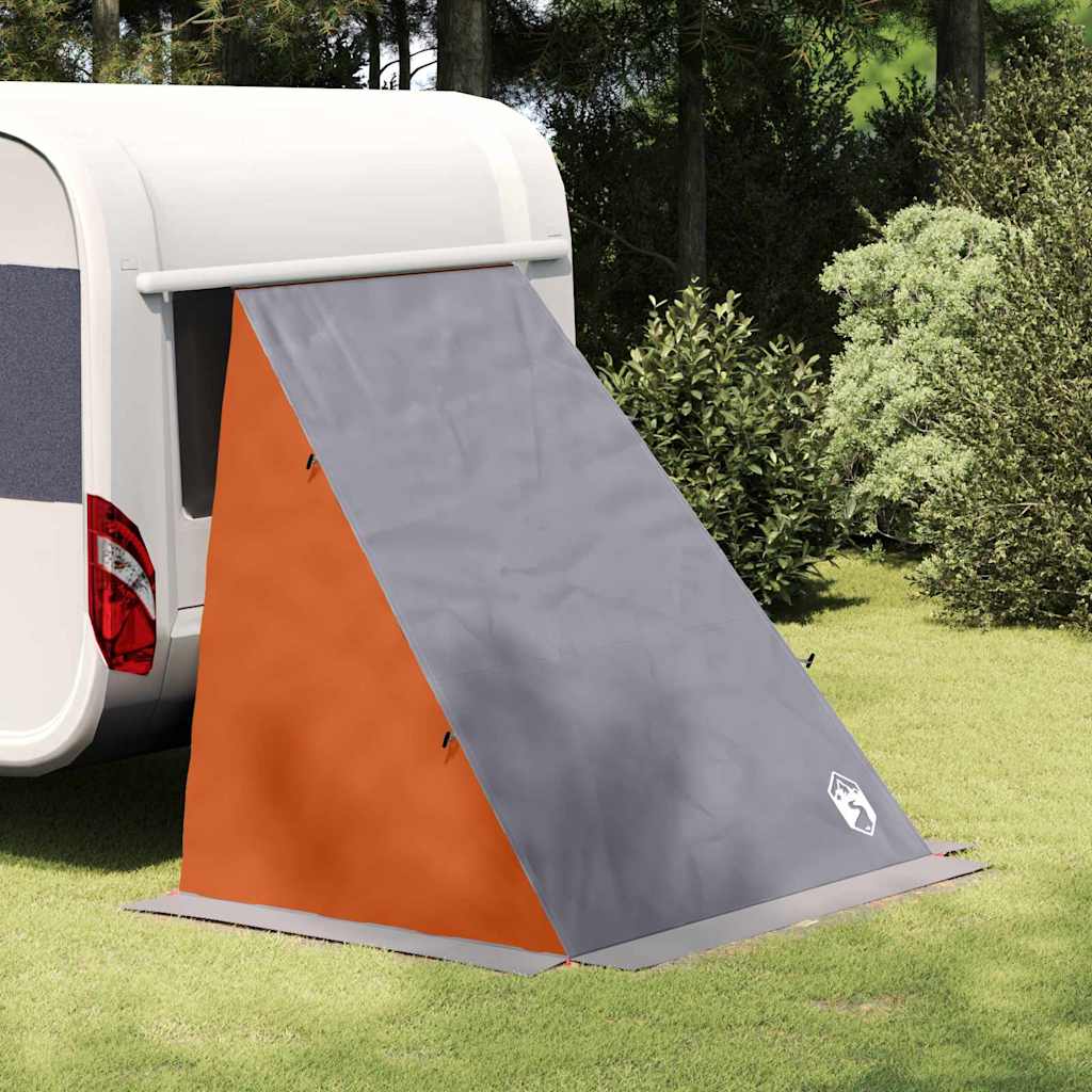 vidaXL Heckklappenzelt Grau und Orange 190 x 150 x 185 cm Taft