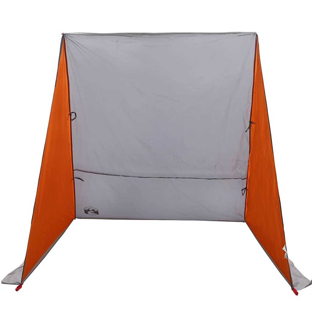 vidaXL Heckklappenzelt Grau und Orange 190 x 150 x 185 cm Taft