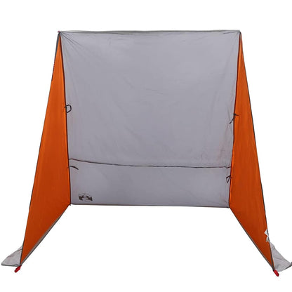 vidaXL Heckklappenzelt Grau und Orange 190 x 150 x 185 cm Taft