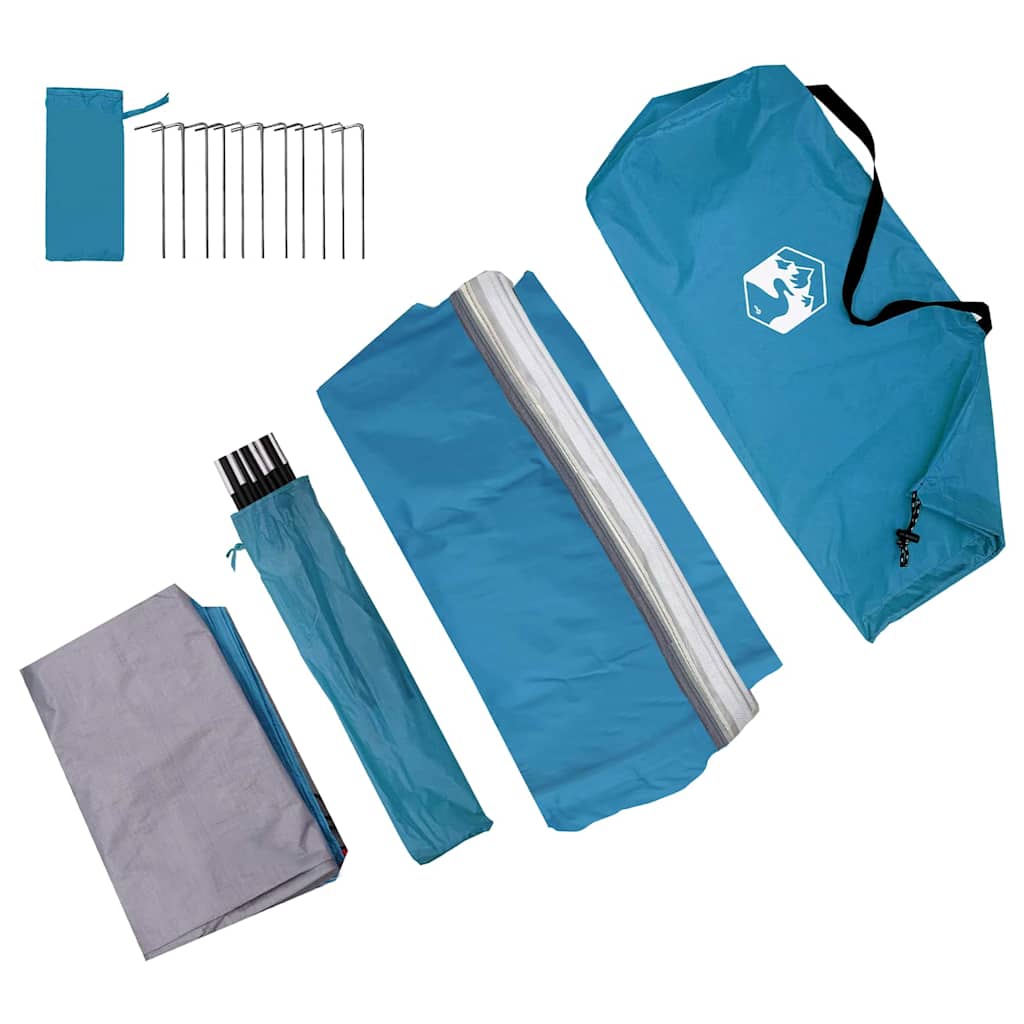 vidaXL Heckklappenzelt mit Dach Blau 194 x 180 x 210 cm Taft