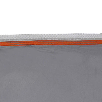 vidaXL Zelt mit Dach Grau und Orange und Schwarz 194 x 180 x 210 cm