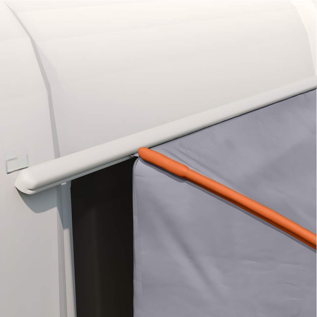 vidaXL Zelt mit Dach Grau und Orange und Schwarz 194 x 180 x 210 cm