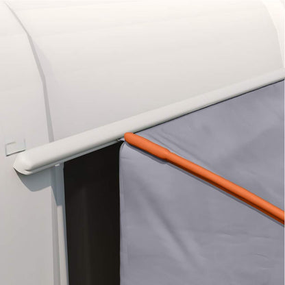 vidaXL Zelt mit Dach Grau und Orange und Schwarz 194 x 180 x 210 cm