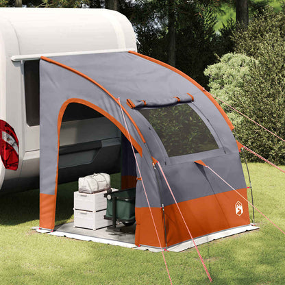 vidaXL Zelt mit Dach Grau und Orange und Schwarz 194 x 180 x 210 cm