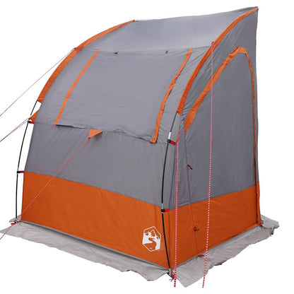 vidaXL Zelt mit Dach Grau und Orange und Schwarz 194 x 180 x 210 cm