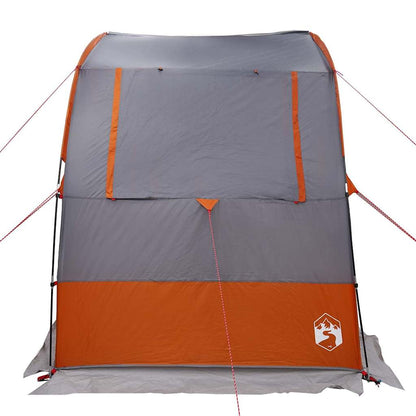 vidaXL Zelt mit Dach Grau und Orange und Schwarz 194 x 180 x 210 cm
