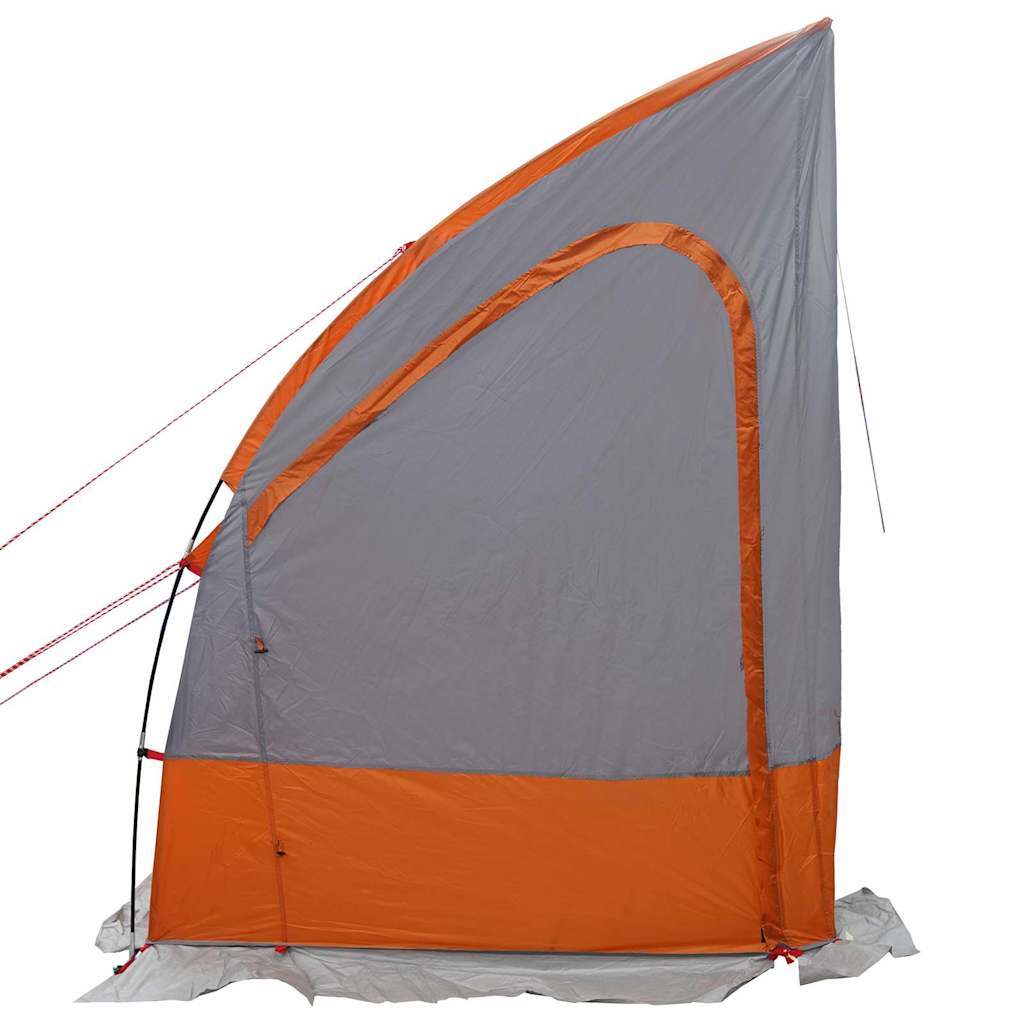 vidaXL Zelt mit Dach Grau und Orange und Schwarz 194 x 180 x 210 cm