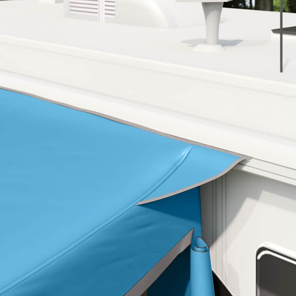 vidaXL Auvent de hayon avec toit bleu 285 x 255 x 245 cm Taffetas