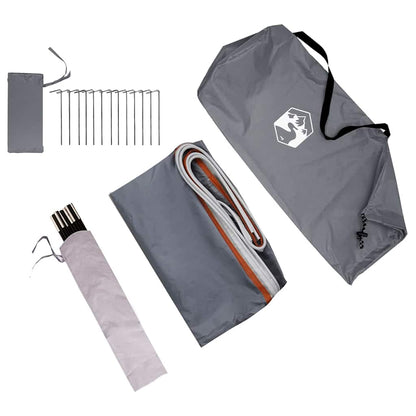 vidaXL Heckklappenzelt Grau und Orange 285 x 255 x 245 cm Taft
