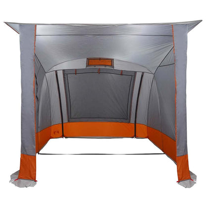 vidaXL Heckklappenzelt Grau und Orange 285 x 255 x 245 cm Taft