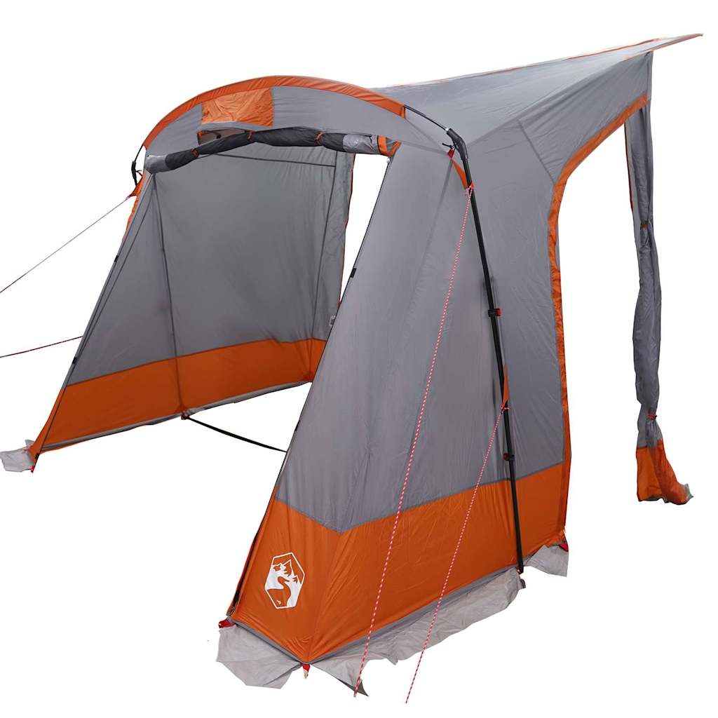 vidaXL Heckklappenzelt Grau und Orange 285 x 255 x 245 cm Taft