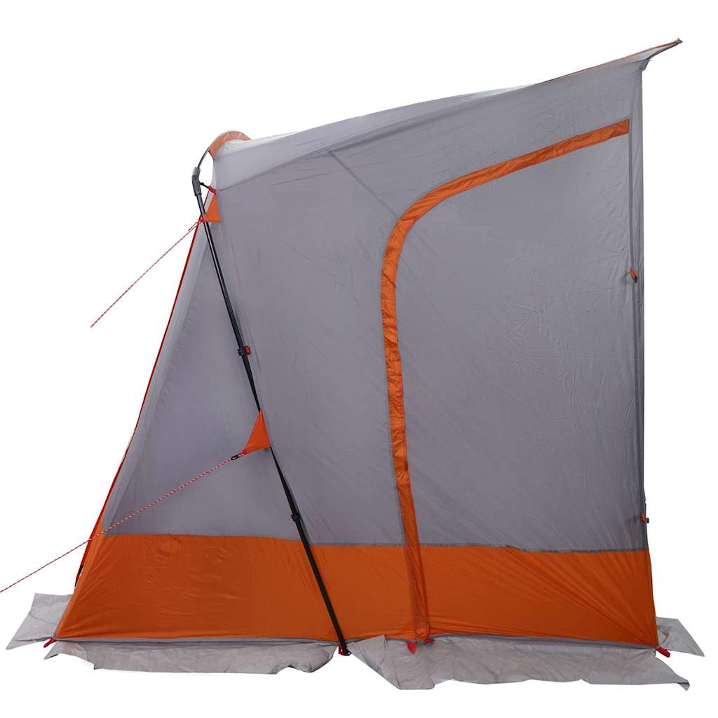vidaXL Heckklappenzelt Grau und Orange 285 x 255 x 245 cm Taft