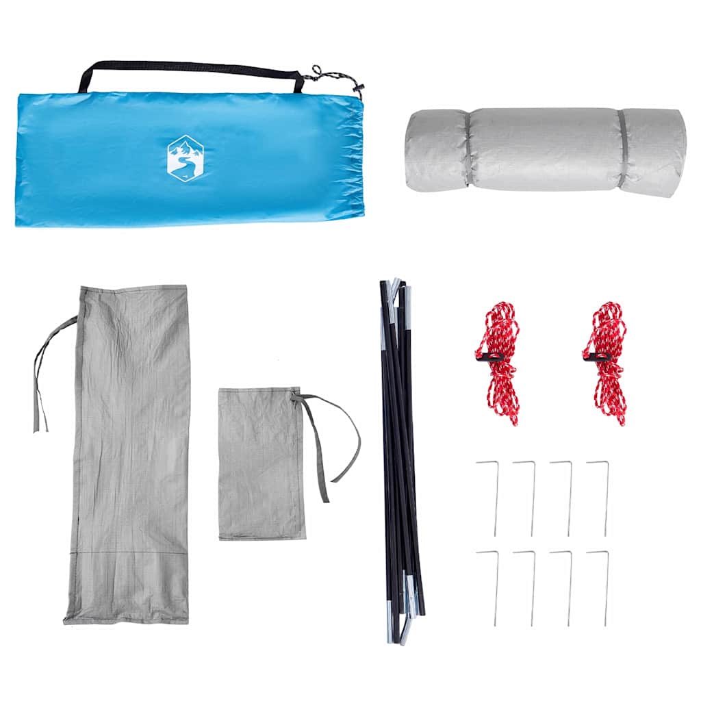 vidaXL Innenzelt mit Dach mit Speicher Blau 280 x 220 x 176 cm Taft