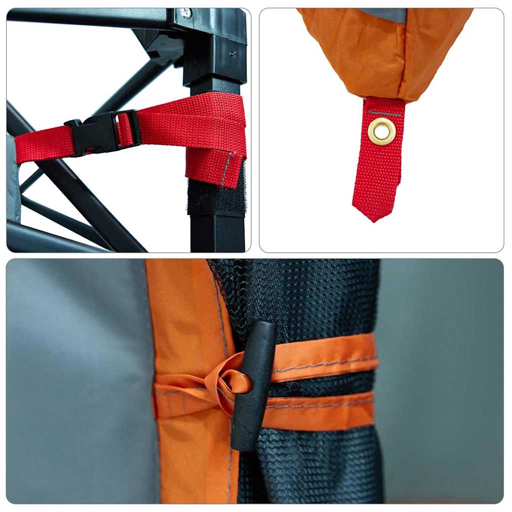 Innenzelt mit Dach Grau und Orange 280 x 220 x 176 cm Taft