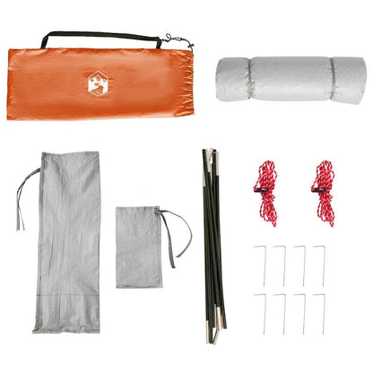 Innenzelt mit Dach Grau und Orange 280 x 220 x 176 cm Taft