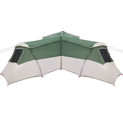 vidaXL Familienzelt mit Dach mit Speicher Grün 833 x 585 x 216 cm Taft